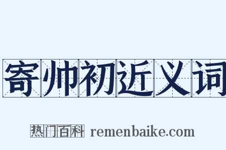 寄帅初近义词是什么意思的图片